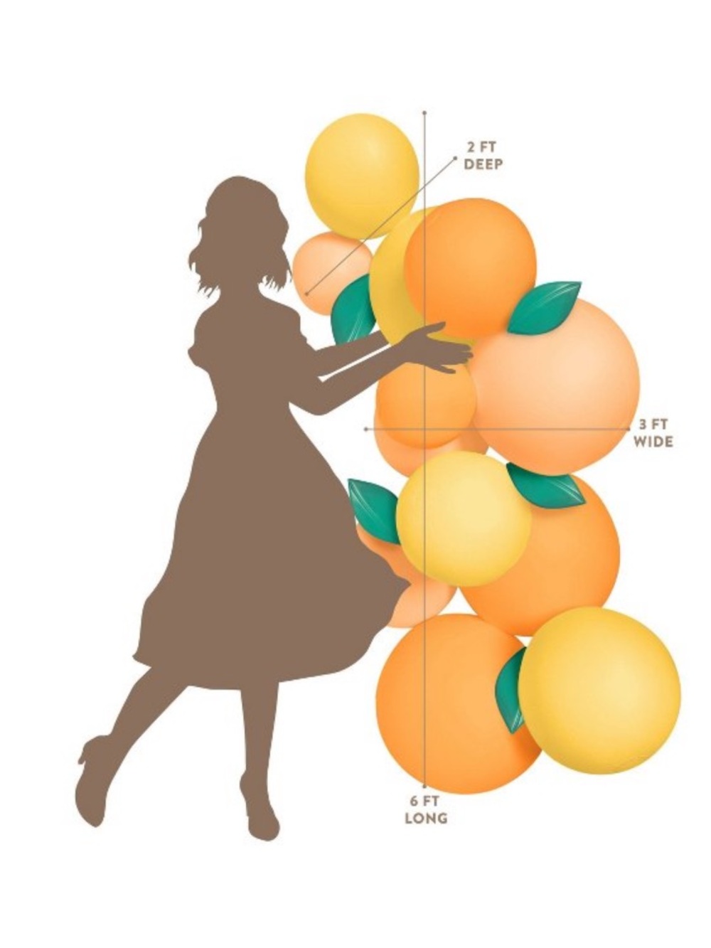 Minnidip Balloon Garland Curtis 12 cluster NEW